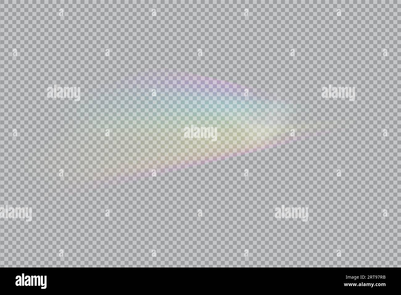 prism rainbow light. Overlay light effect.Stock vector illustration in realistic style. Stock Vector