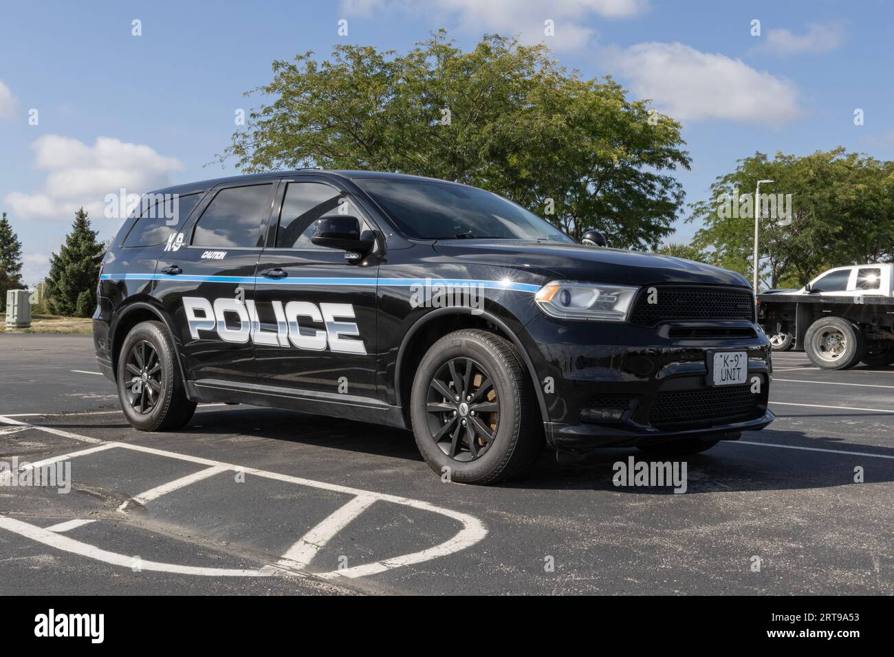 Noblesville - September 10, 2023: Police car with K-9 markings ...