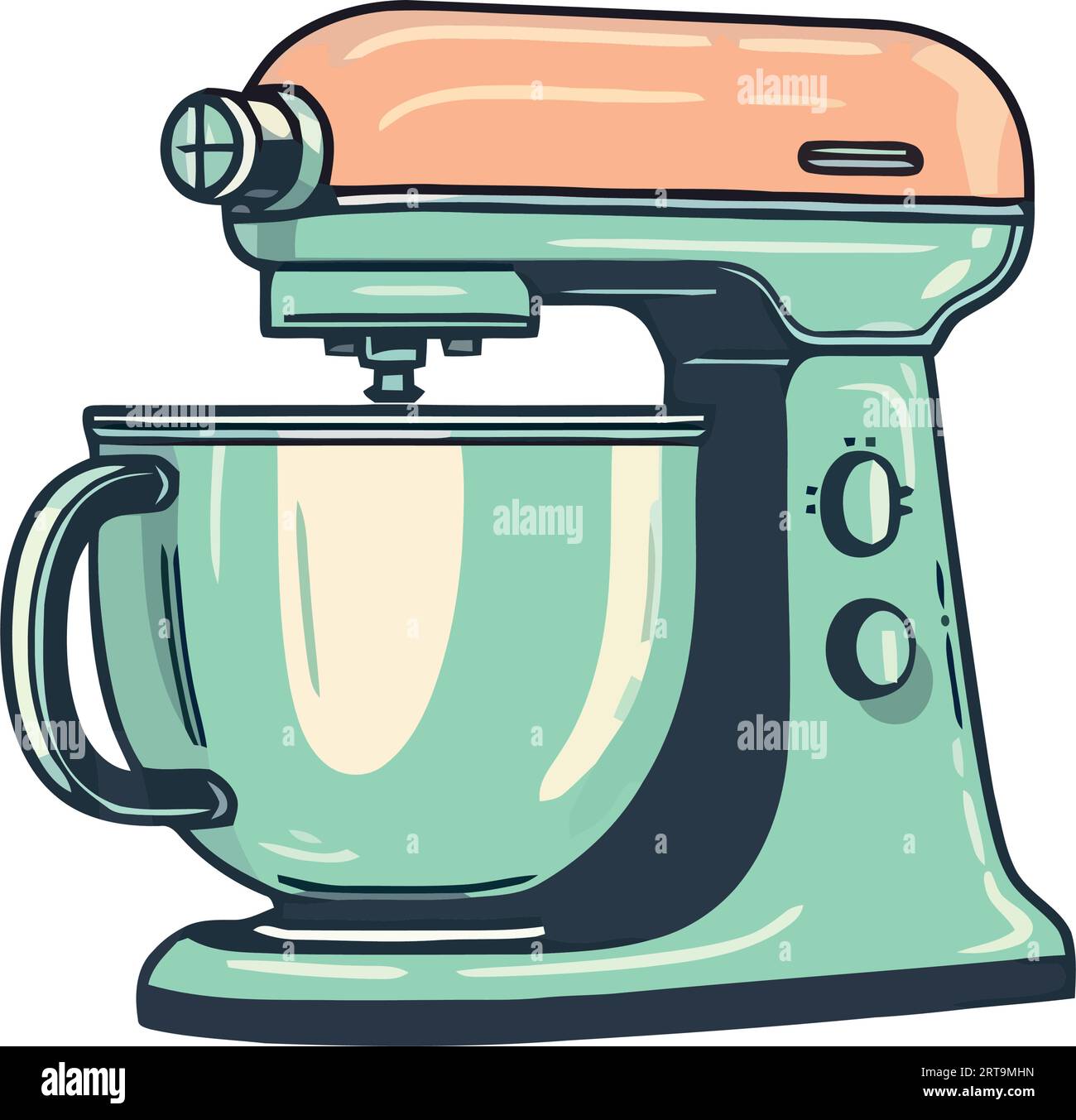 Electric mixer kitchen icon, isolated vector illustration Stock Vector ...