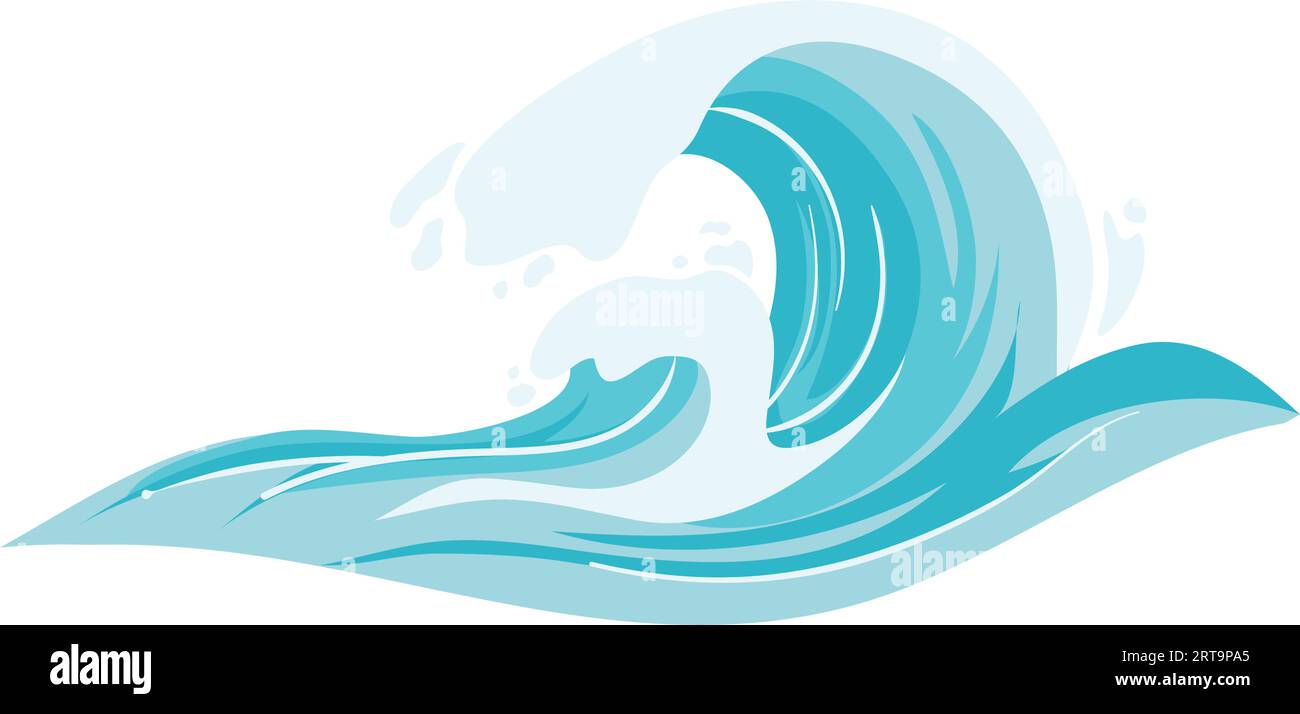 blue sea wave design Stock Vector Image & Art - Alamy