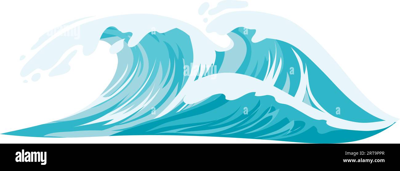 sea wave illustration Stock Vector Image & Art - Alamy