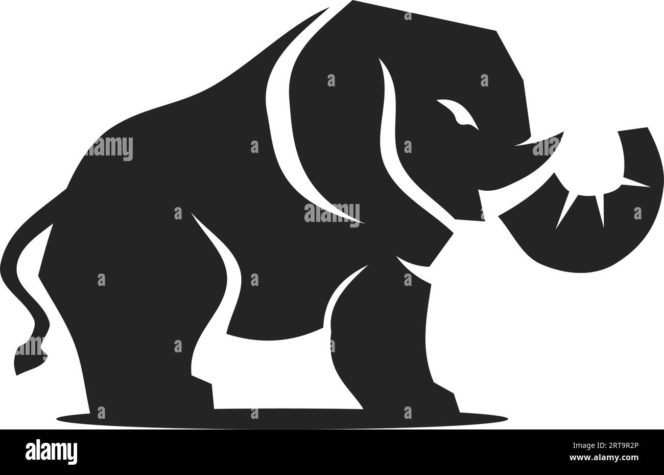 elephant logo template Isolated. Brand Identity. Icon Abstract Vector ...