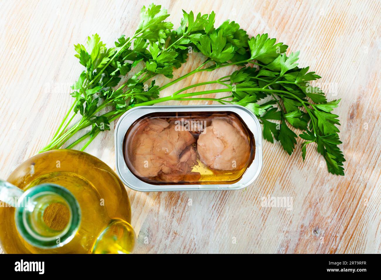 Canned seafood smoked Cod liver Stock Photo Alamy