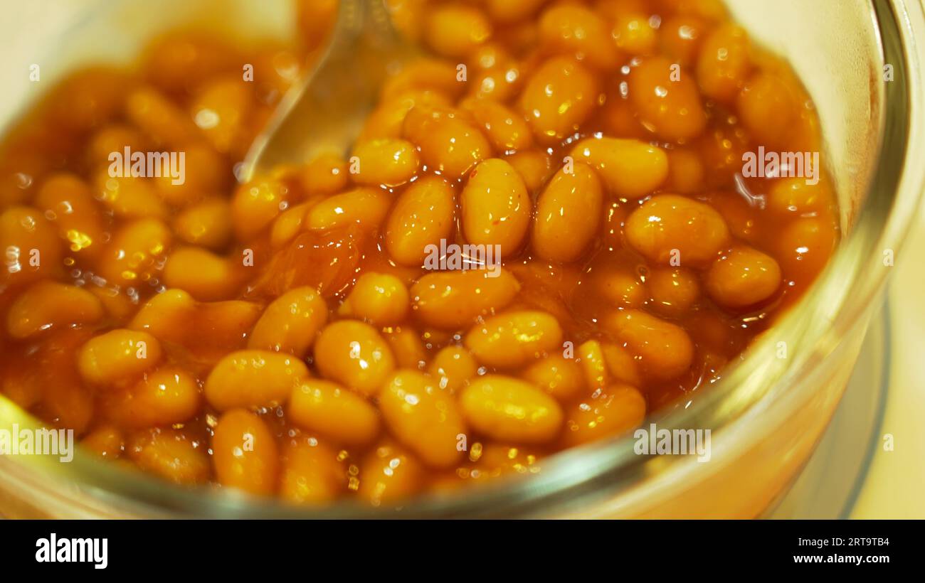 baked beans in tomato sauce Stock Photo Alamy