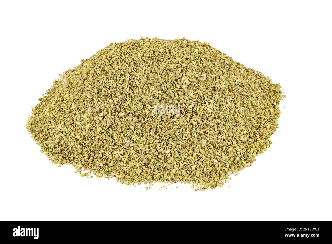 Dried fragrant oregano marjoram. A pile of dried oregano. Oregano spice