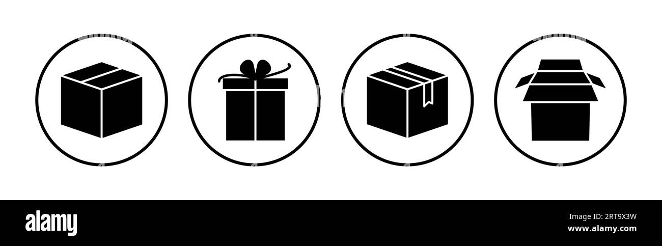 Box icon vector. Box sign. delivery package. parcel box Stock Vector ...
