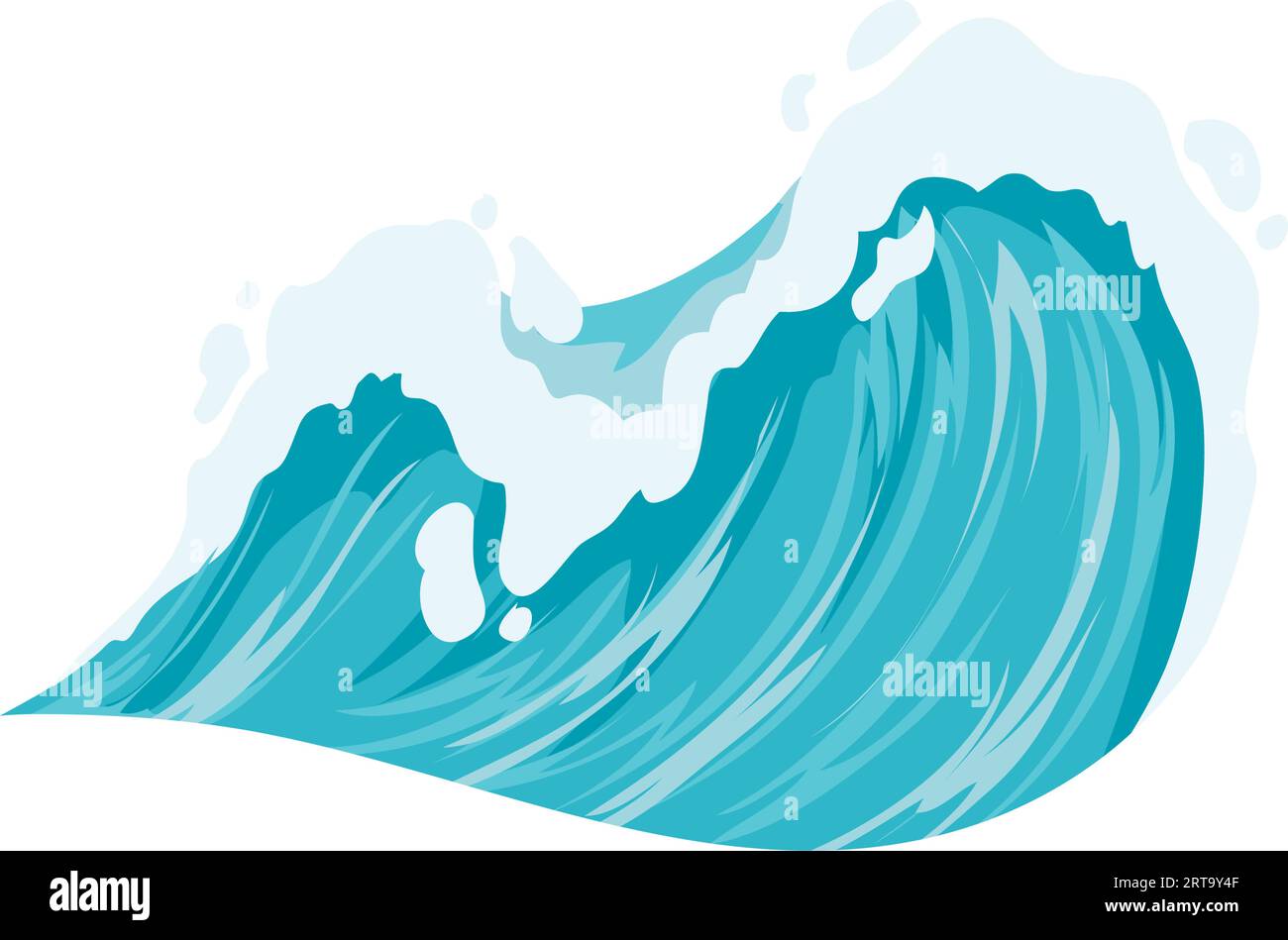 blue wave illustration Stock Vector Image & Art - Alamy