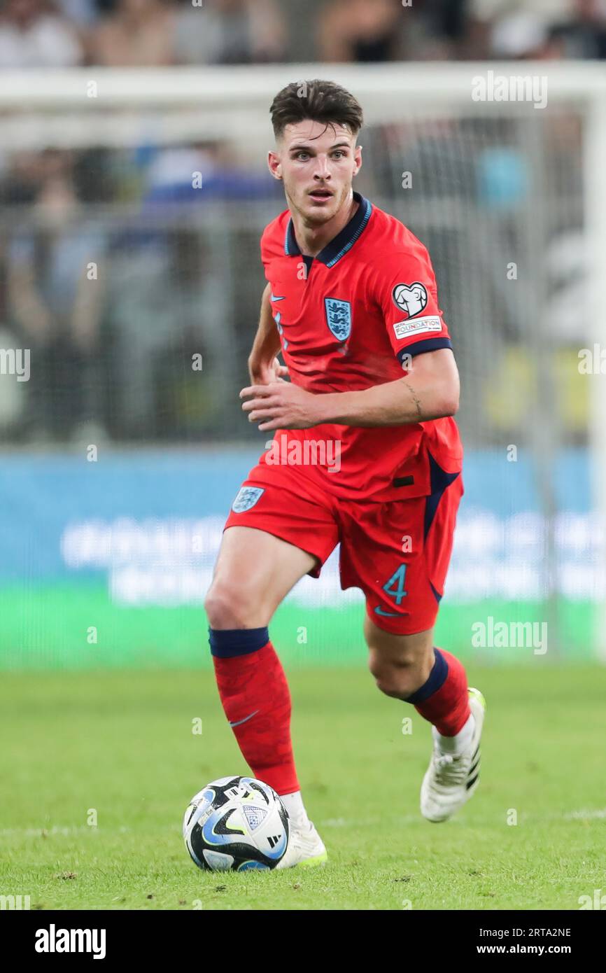 Wroclaw, Poland. 09th Sep, 2023. Declan Rice of England seen in action ...
