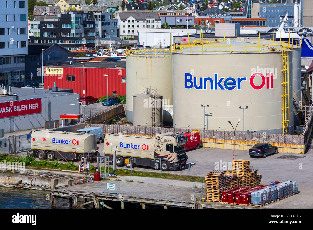 Bunker Oil Depot, Tromso, Troms og Finnmark, Norway Stock Photo Alamy