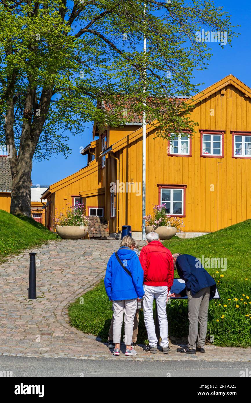 Skansen historic house, Tromso, Troms og Finnmark, Norway Stock Photo