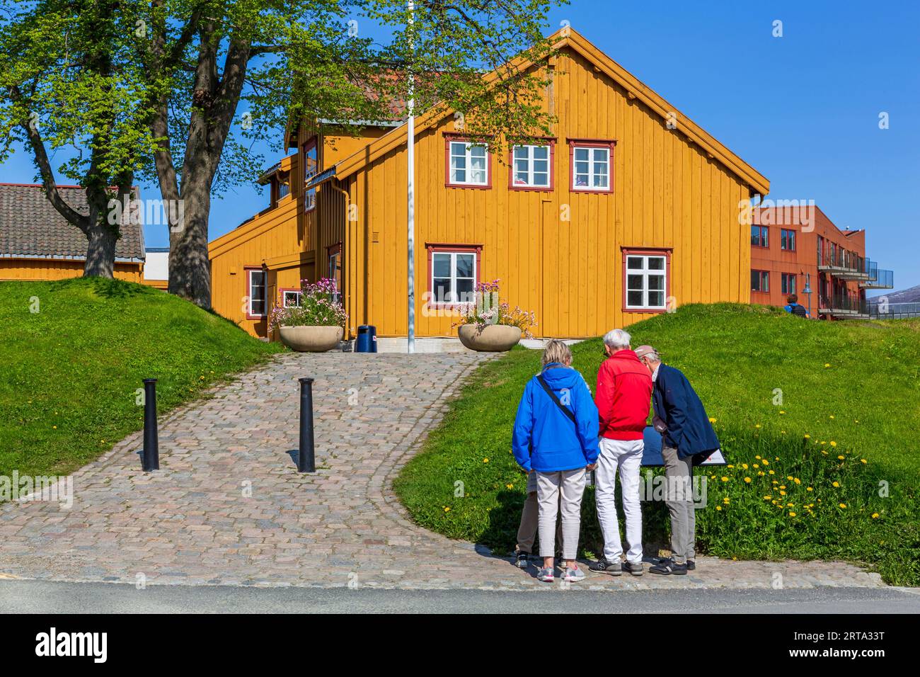 Skansen historic house, Tromso, Troms og Finnmark, Norway Stock Photo