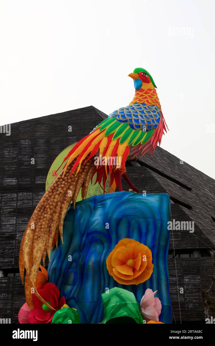 lantern of seven colored Phoenix style Stock Photo Alamy