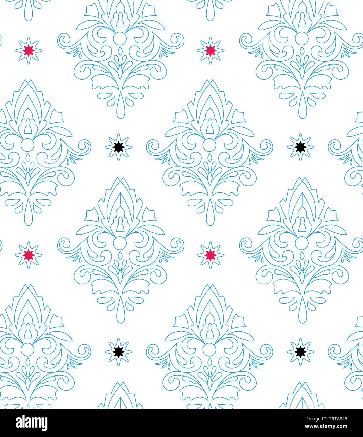 Seamless repeat pattern background, Textile texture Outline, Geometric, Wallpaper Repart. Stock Vector