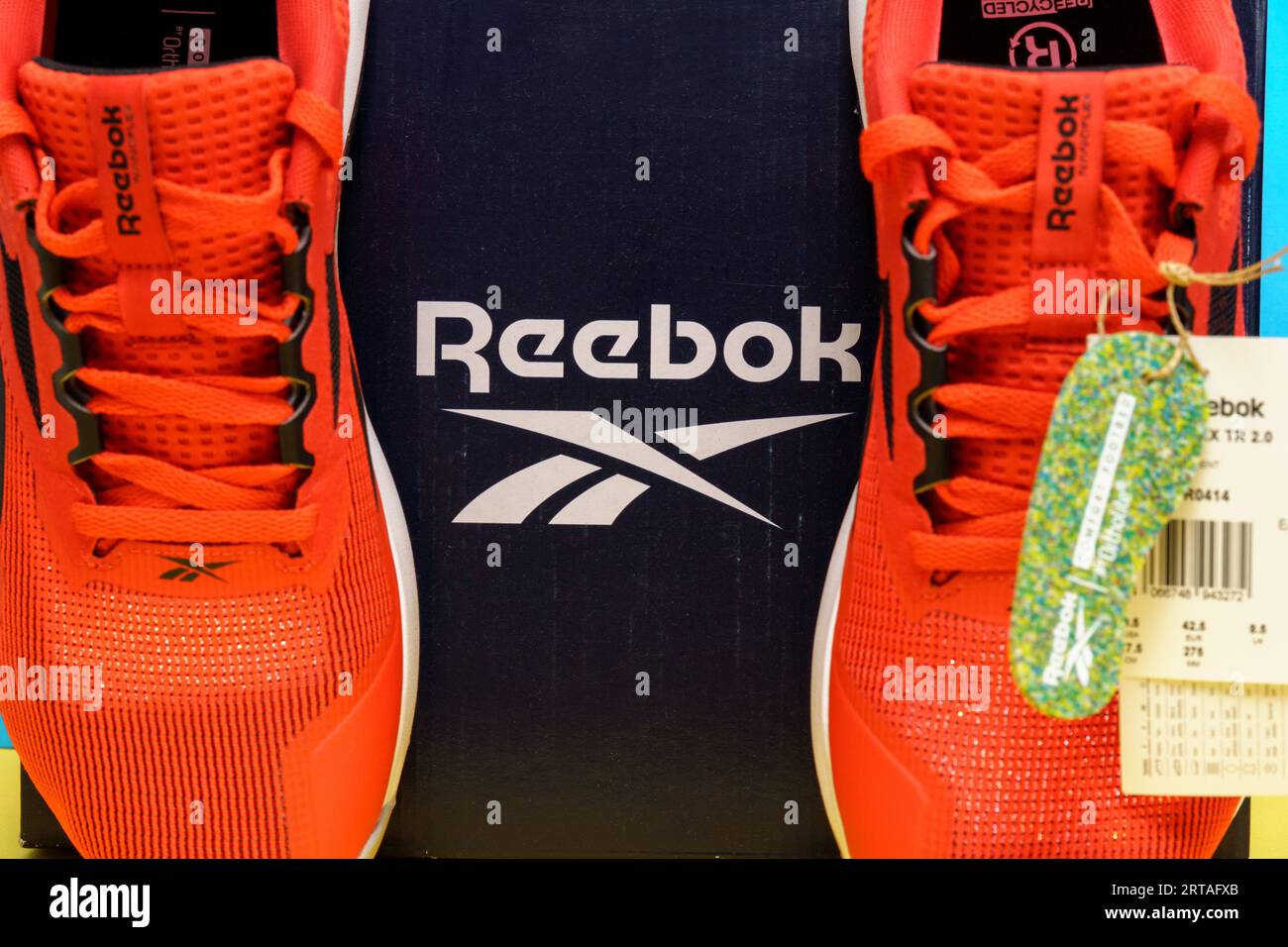 Multi Colored Reebok Multi colored trainers hi-res stock photography and images - Alamy