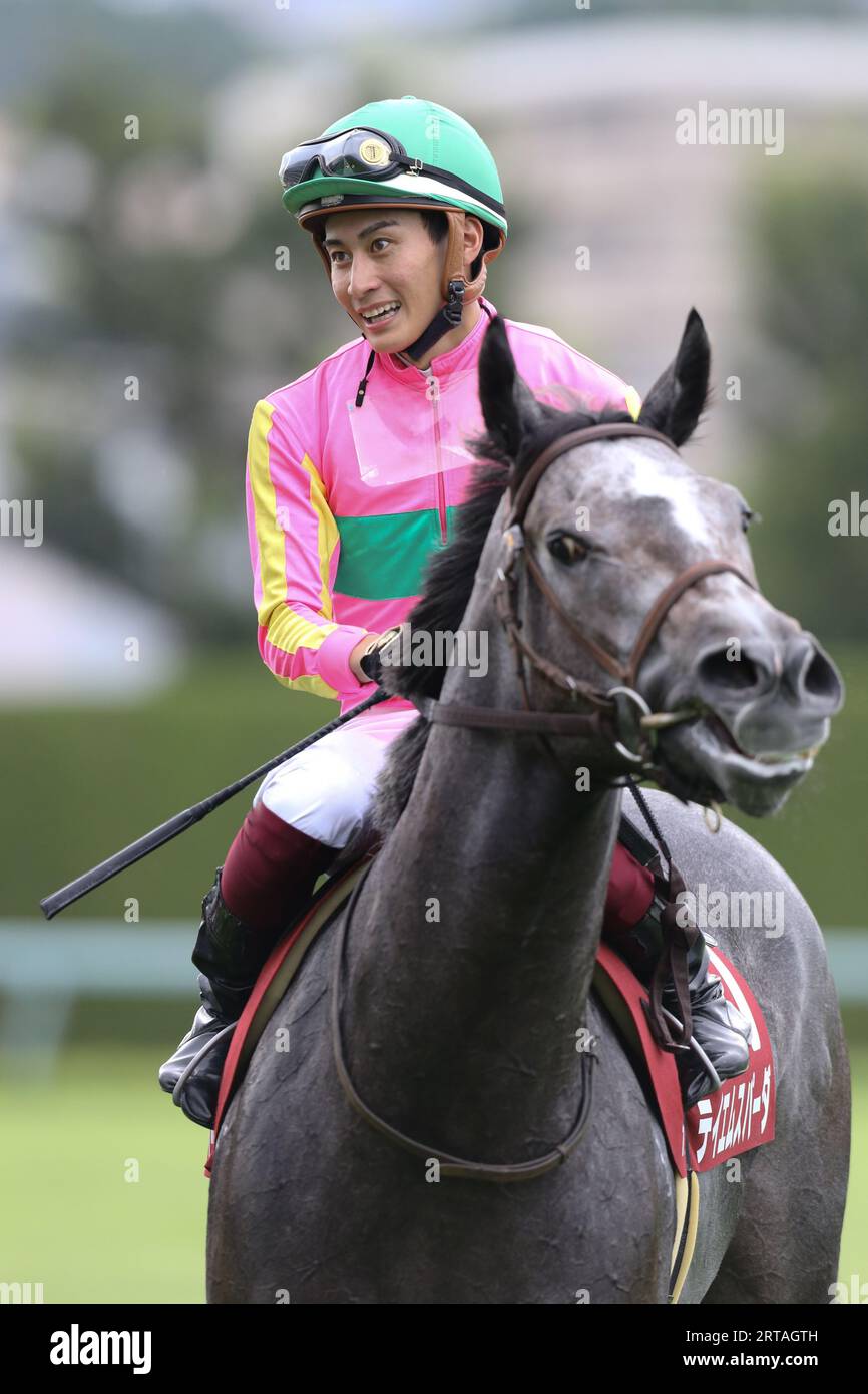 Hyogo, Japan. 10th Sep, 2023. T M Spada and jockey Akatsuki