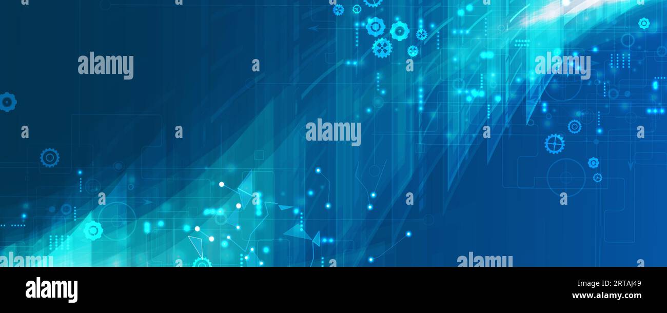 Technology abstract futuristic science background for internet business ...