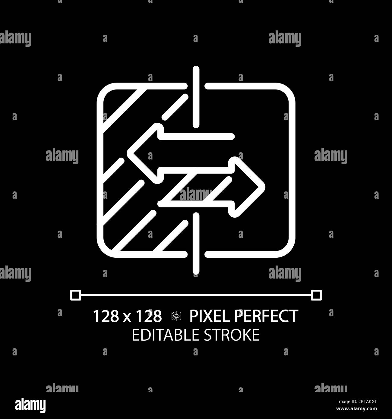 2D editable thin line white choice icon Stock Vector Image & Art - Alamy