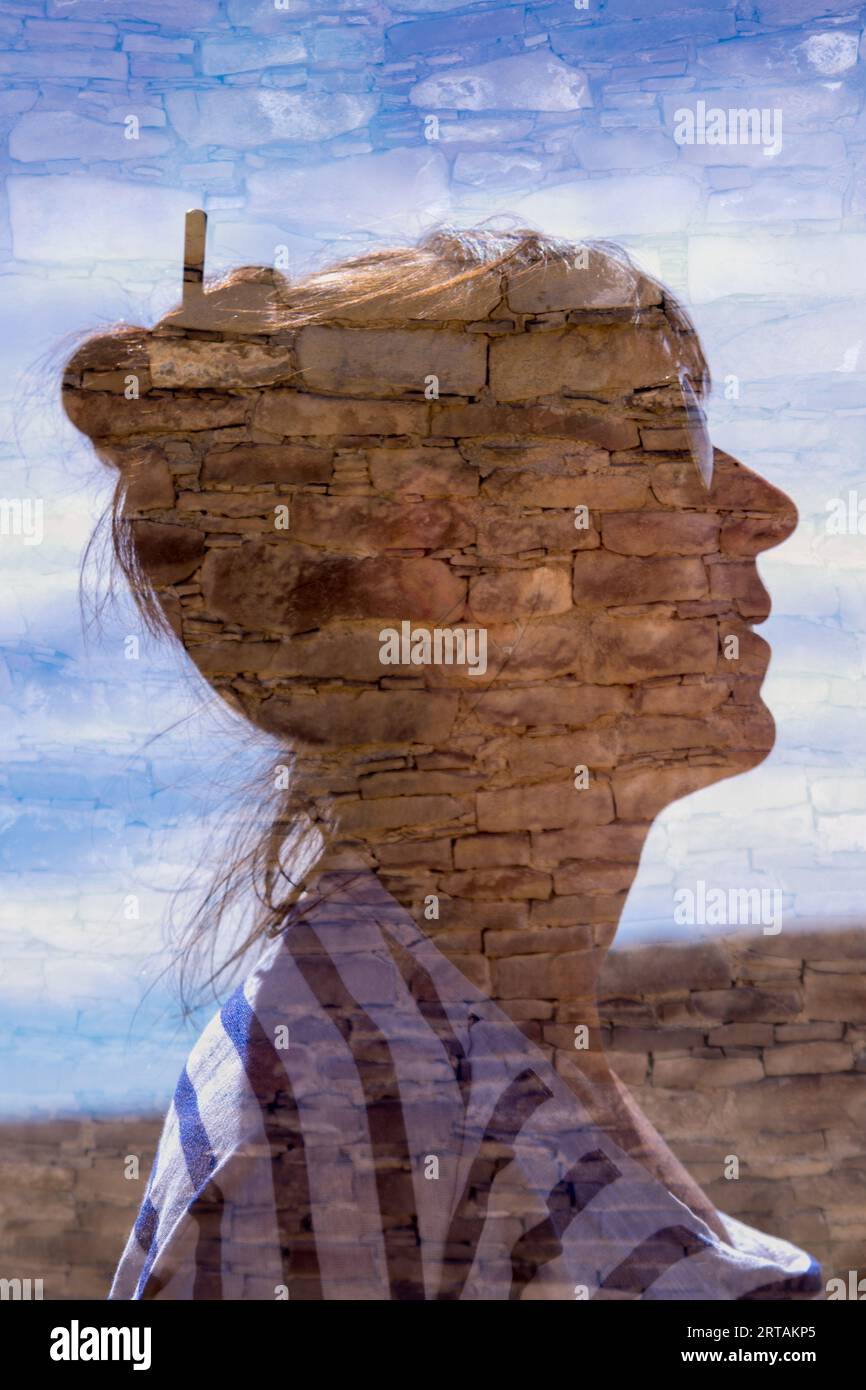 Double exposure portrait hi-res stock photography and images - Alamy