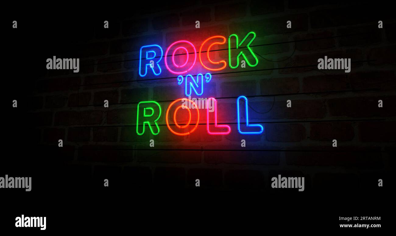ADVPRO Enseigne Lumineuse I047-b Guitar Rock N Roll Neon Light Sign