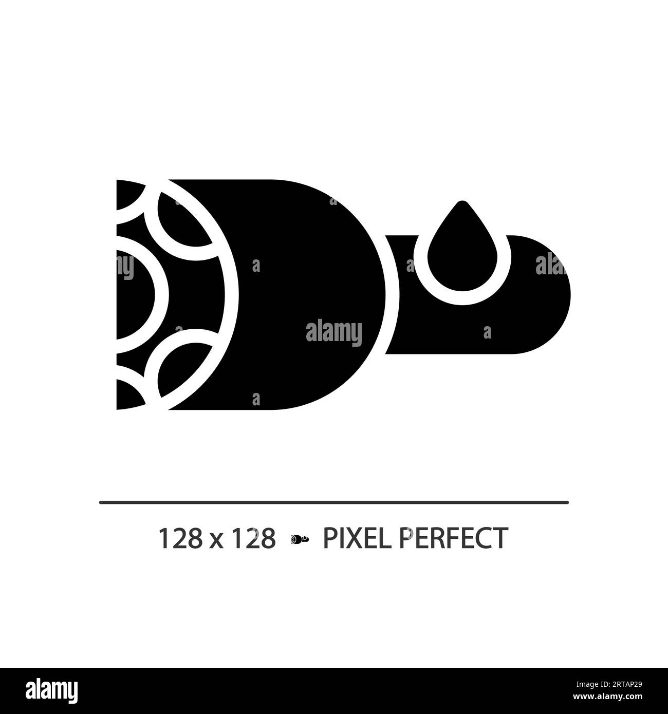 2D soundproofing solution glyph style solid icon Stock Vector