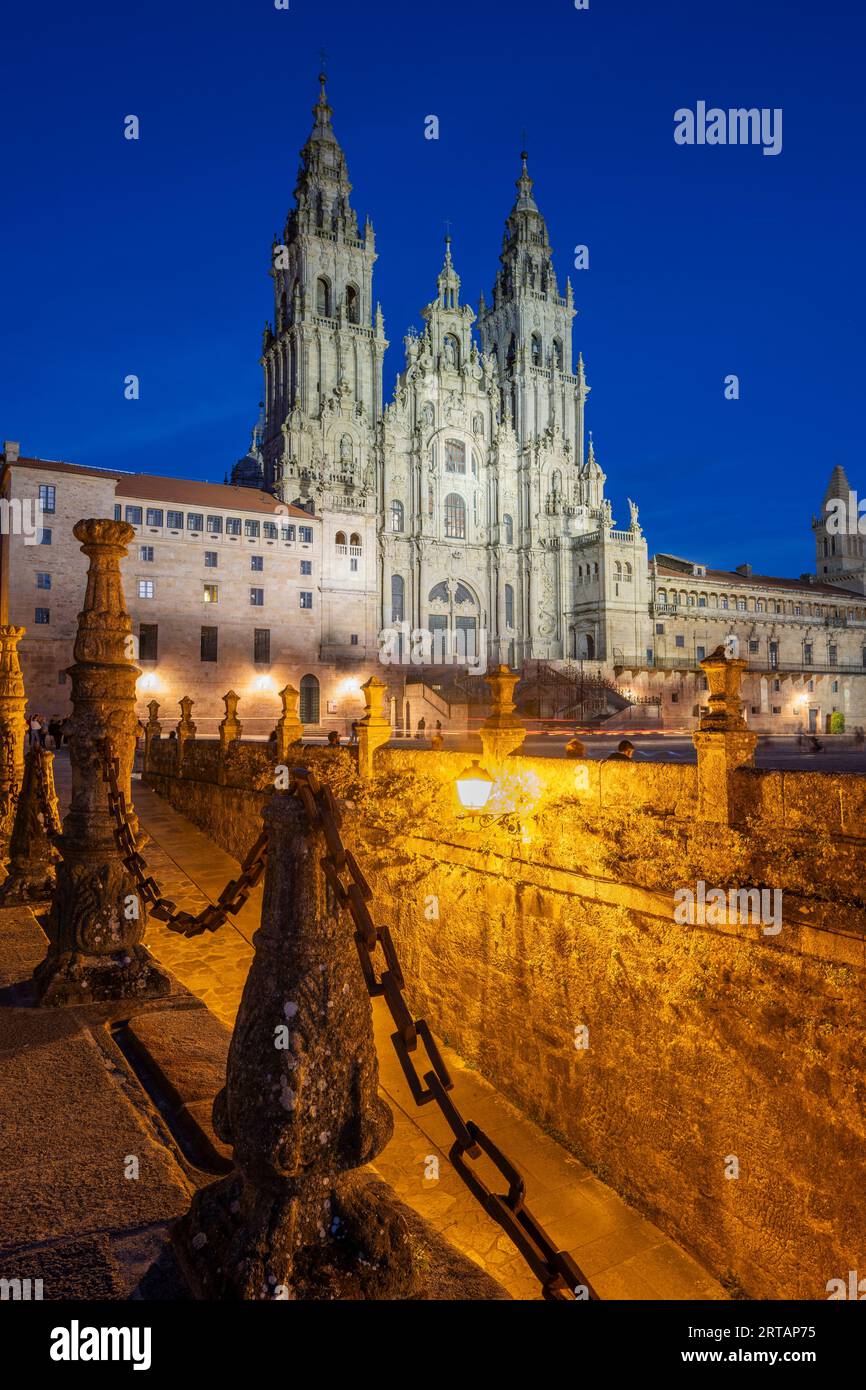 Cathedral, Santiago de Compostela, Galicia, Spain Stock Photo