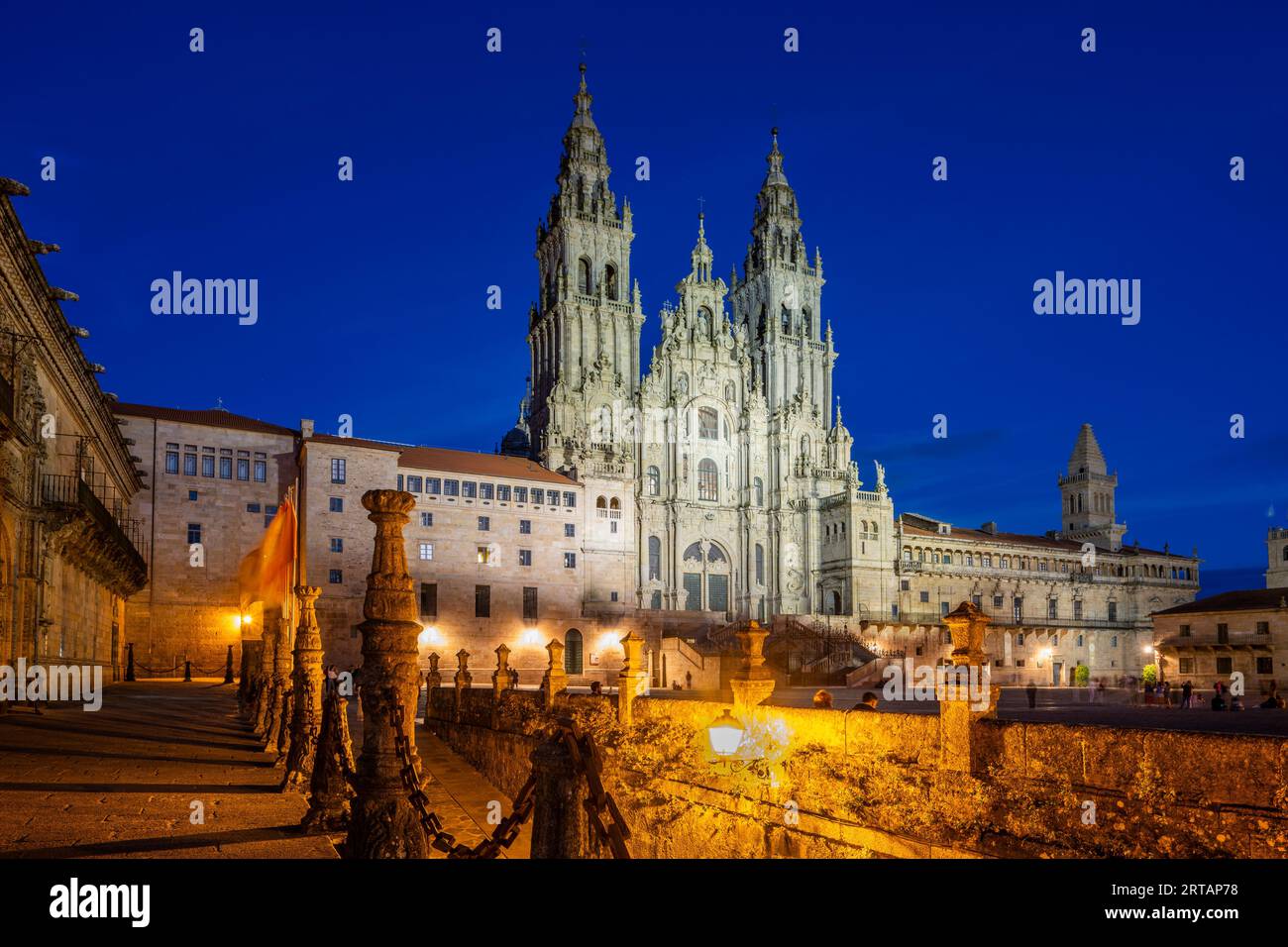 Cathedral, Santiago de Compostela, Galicia, Spain Stock Photo