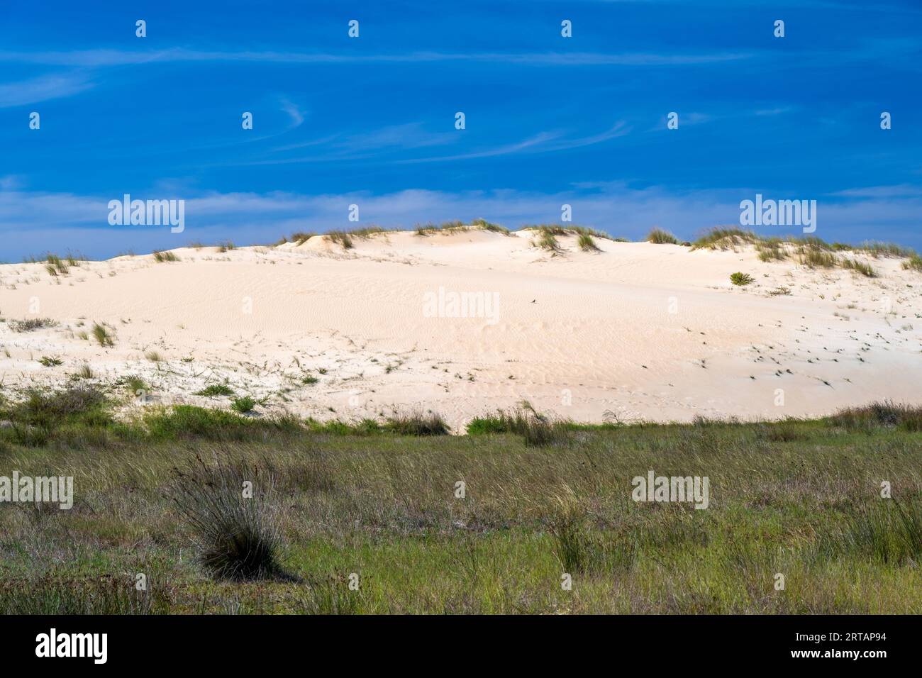 Dunes of Corrubedo Natural Park, Galicia, Spain Stock Photo