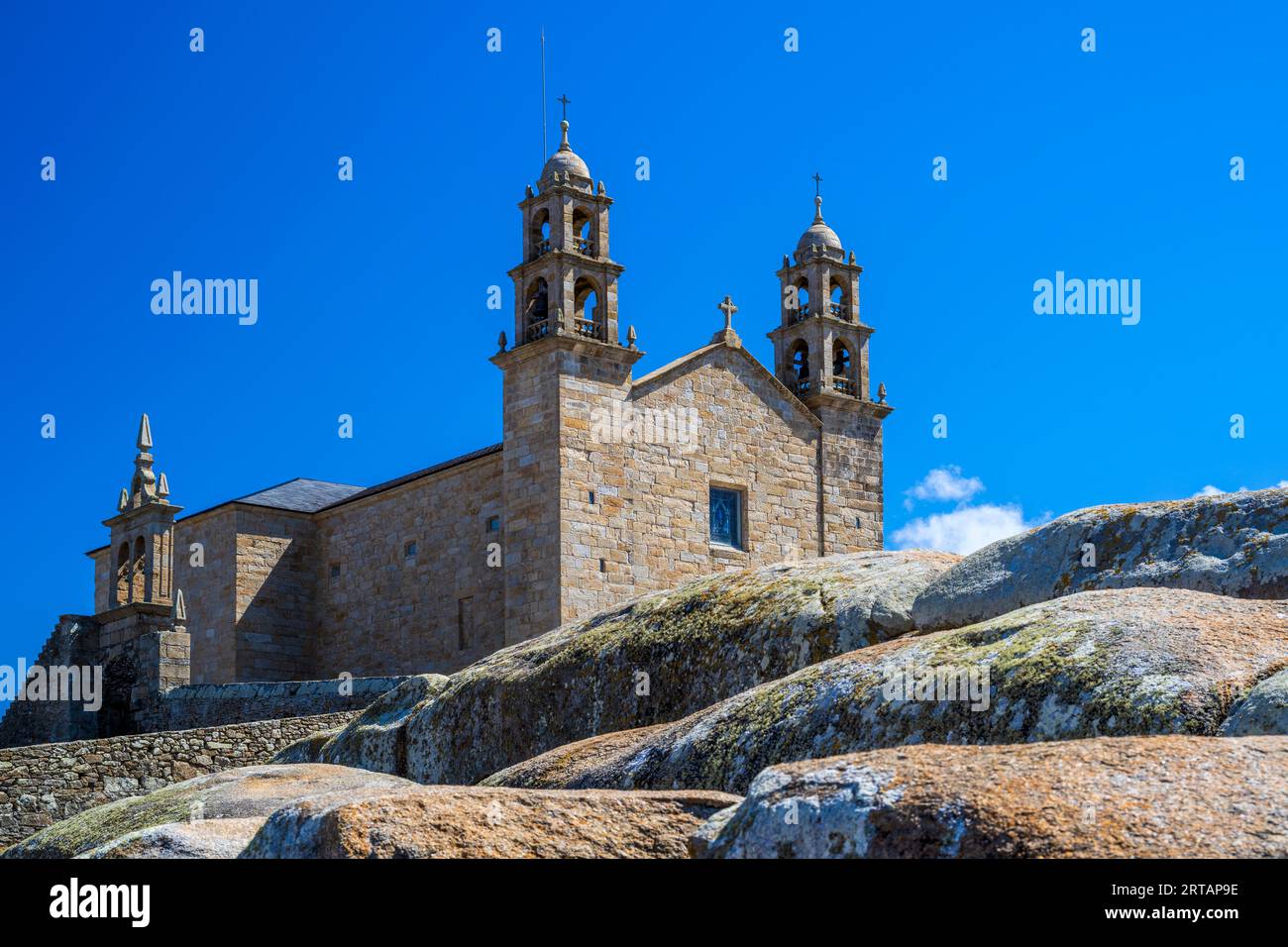 Virxe da Barca sanctuary, Muxia, Galicia, Spain Stock Photo