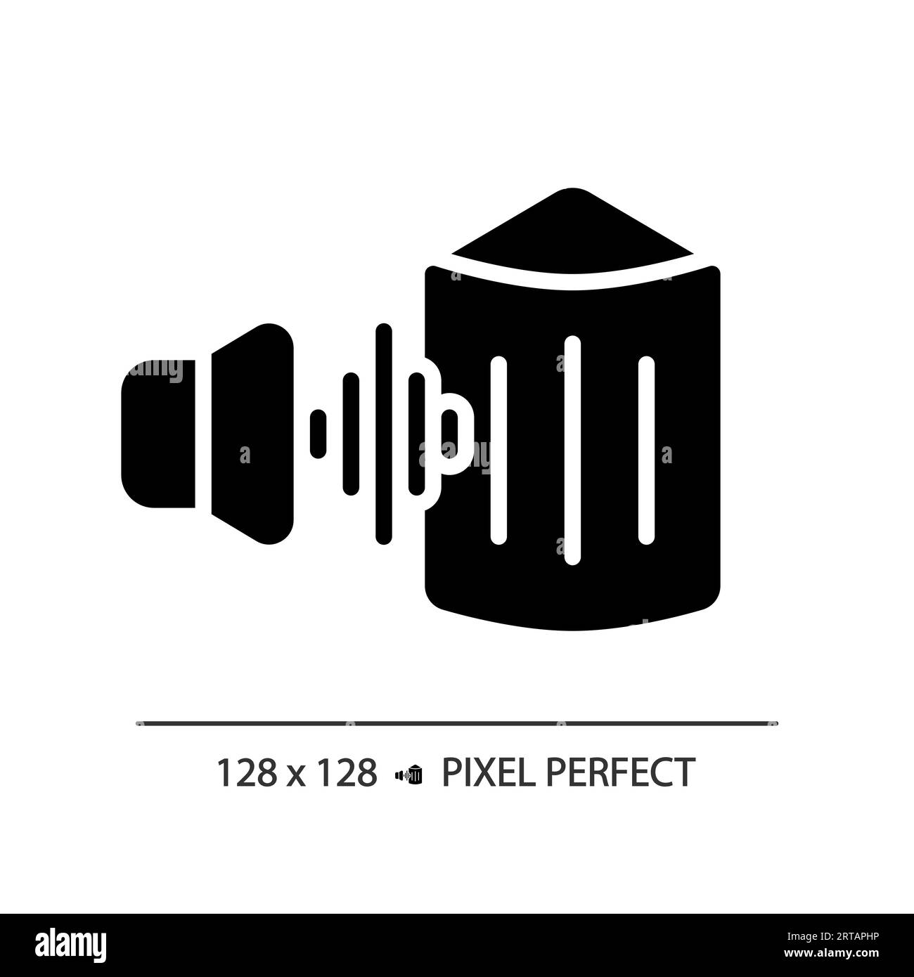 2D soundproofing layer glyph style solid icon Stock Vector