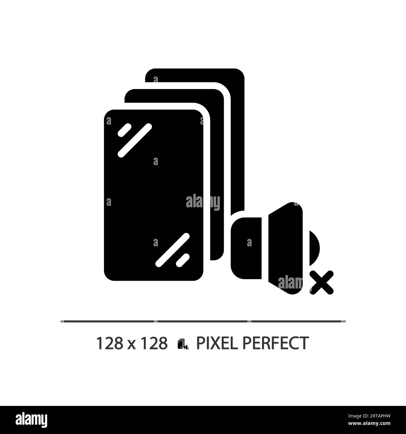 2D soundproof fibreglass glyph style solid icon Stock Vector
