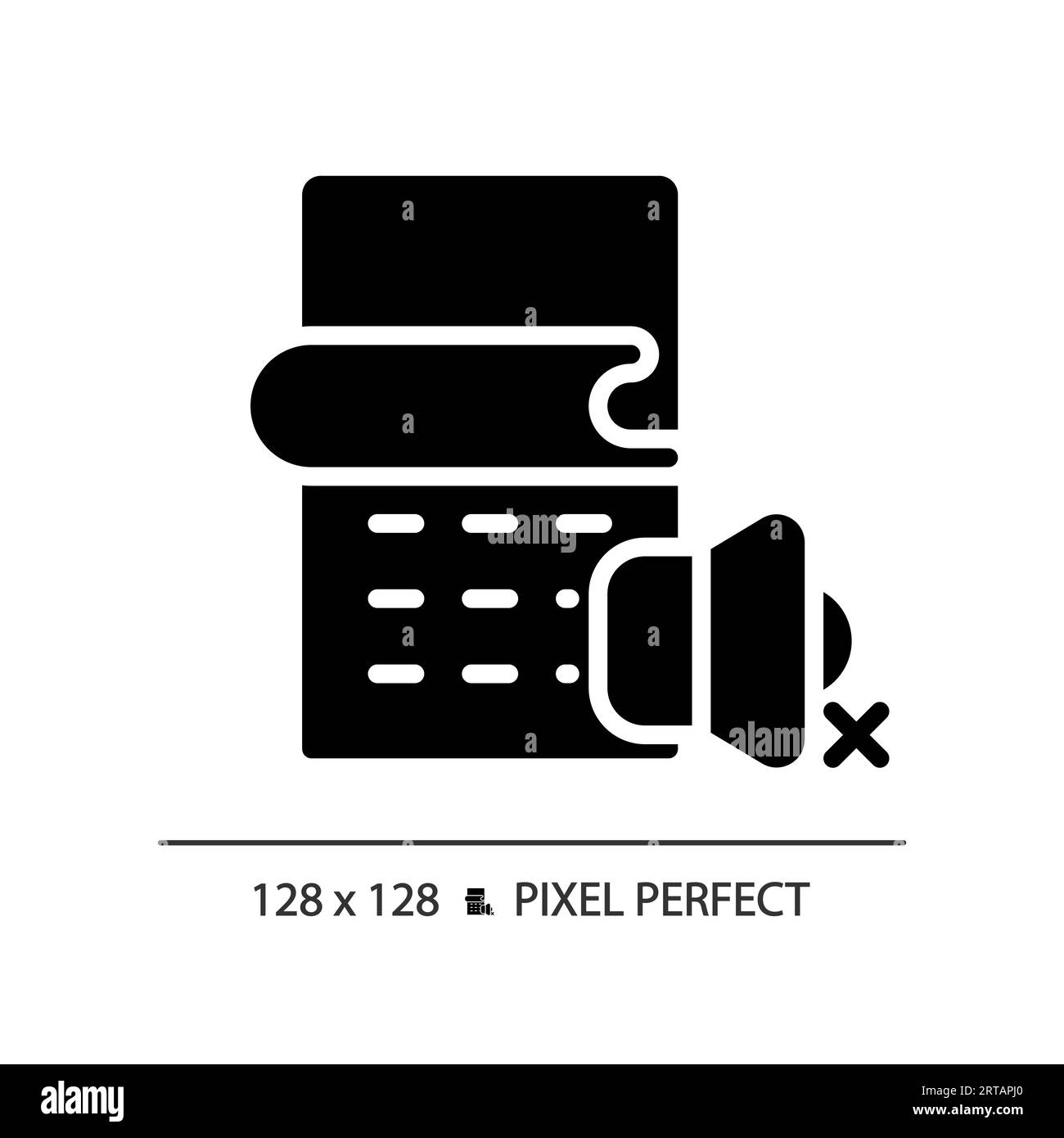 2D soundproof wall covering glyph style solid icon Stock Vector