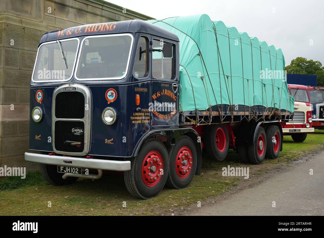 Blue 1939 Scammell Lorry Stock Photo