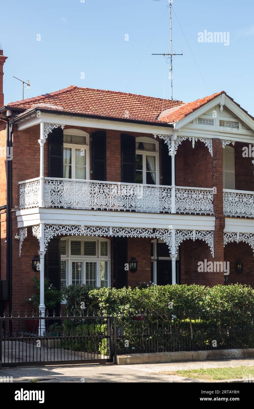 General street scenes of houses in Double Bay in Sydney's Eastern