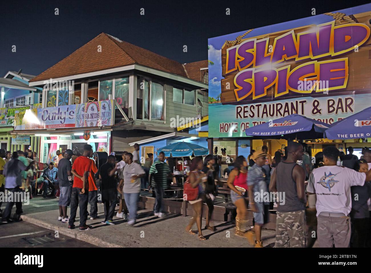 Fish fry are typical restaurants in the Bahamas that offer fish and