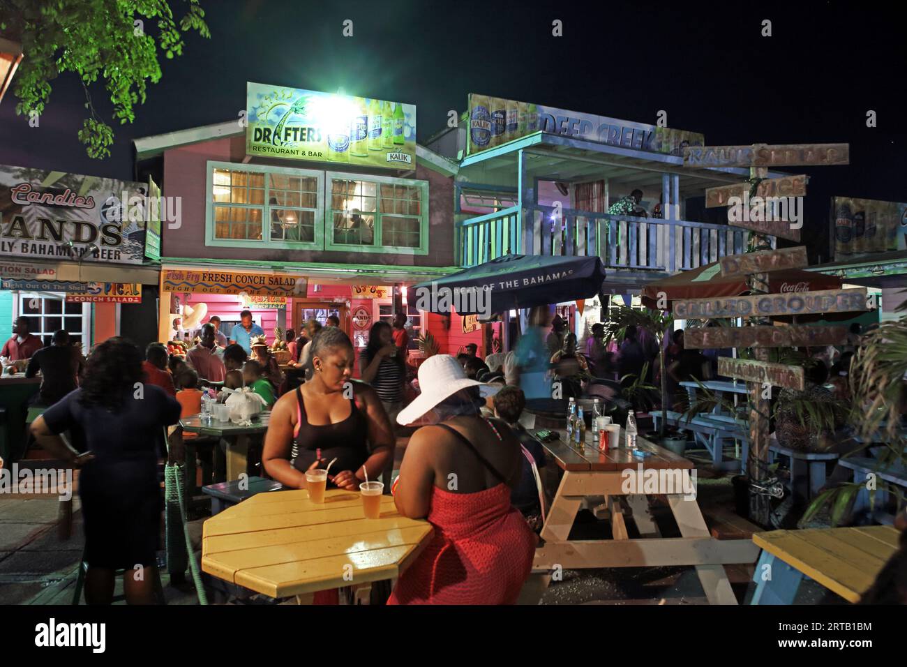 Fish fry are typical restaurants in the Bahamas that offer fish and