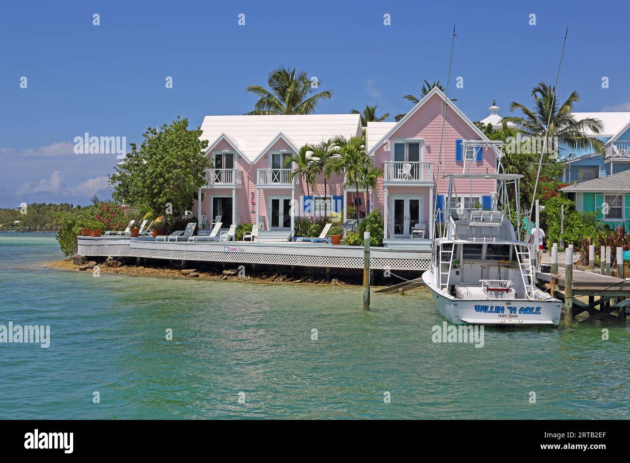 Hope Town, Elbow Cay, Abacos Islands, Bahamas Stock Photo