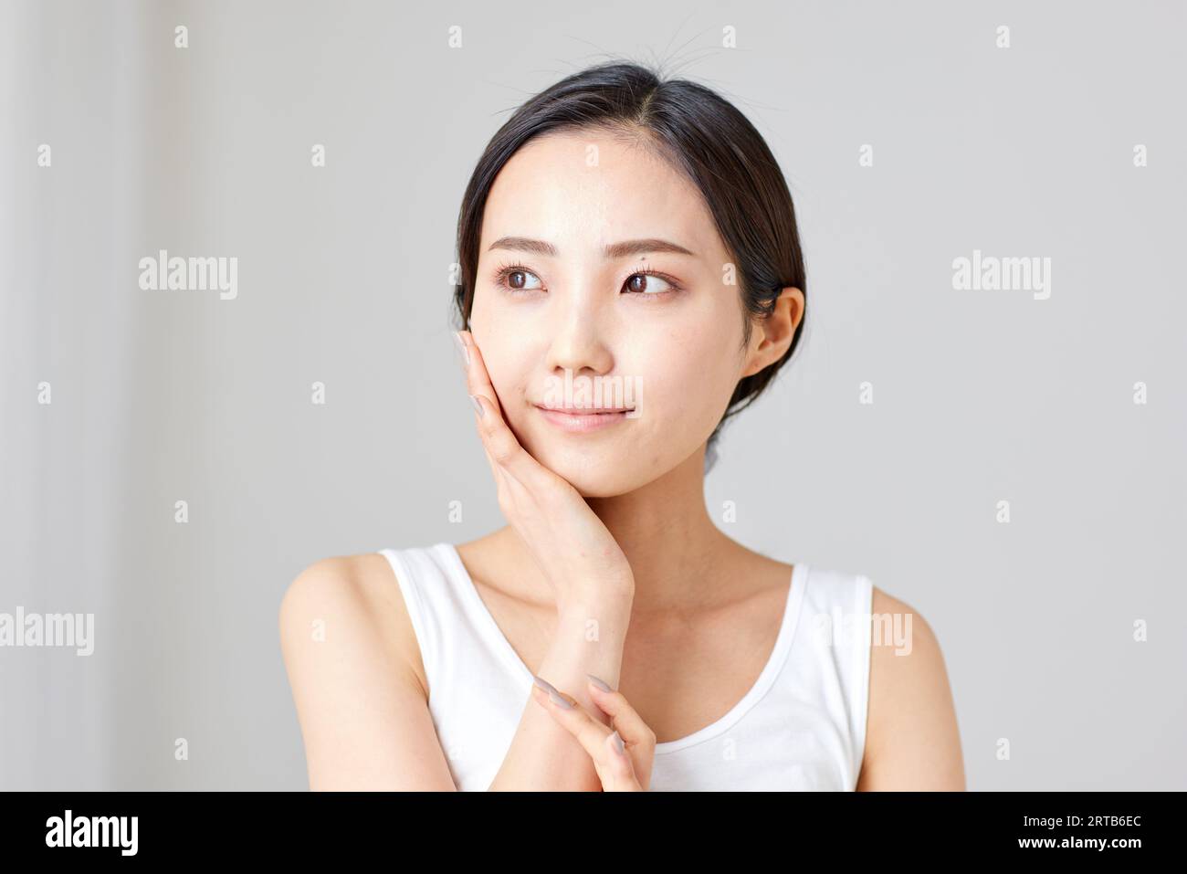 Young Japanese woman beauty portrait Stock Photo