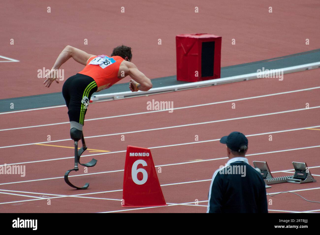 A double amputee para athlete London Prepares Series Stock Photo Alamy