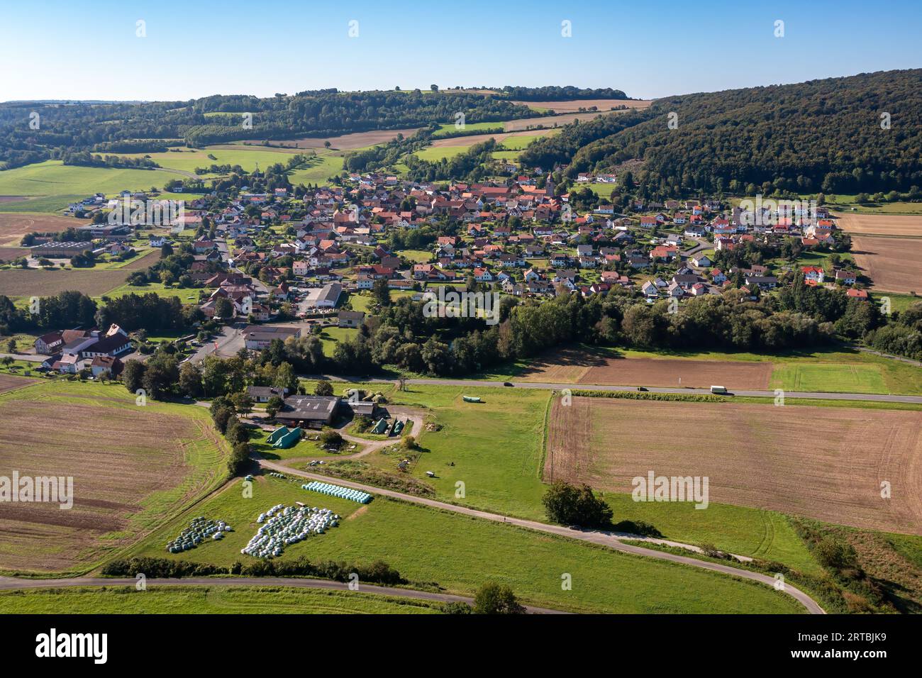 The village of Röhrda in North Hesse Stock Photo - Alamy