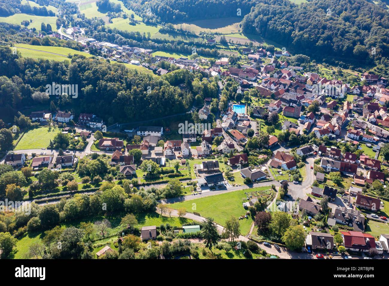 The village of Datterode in North Hesse Stock Photo Alamy