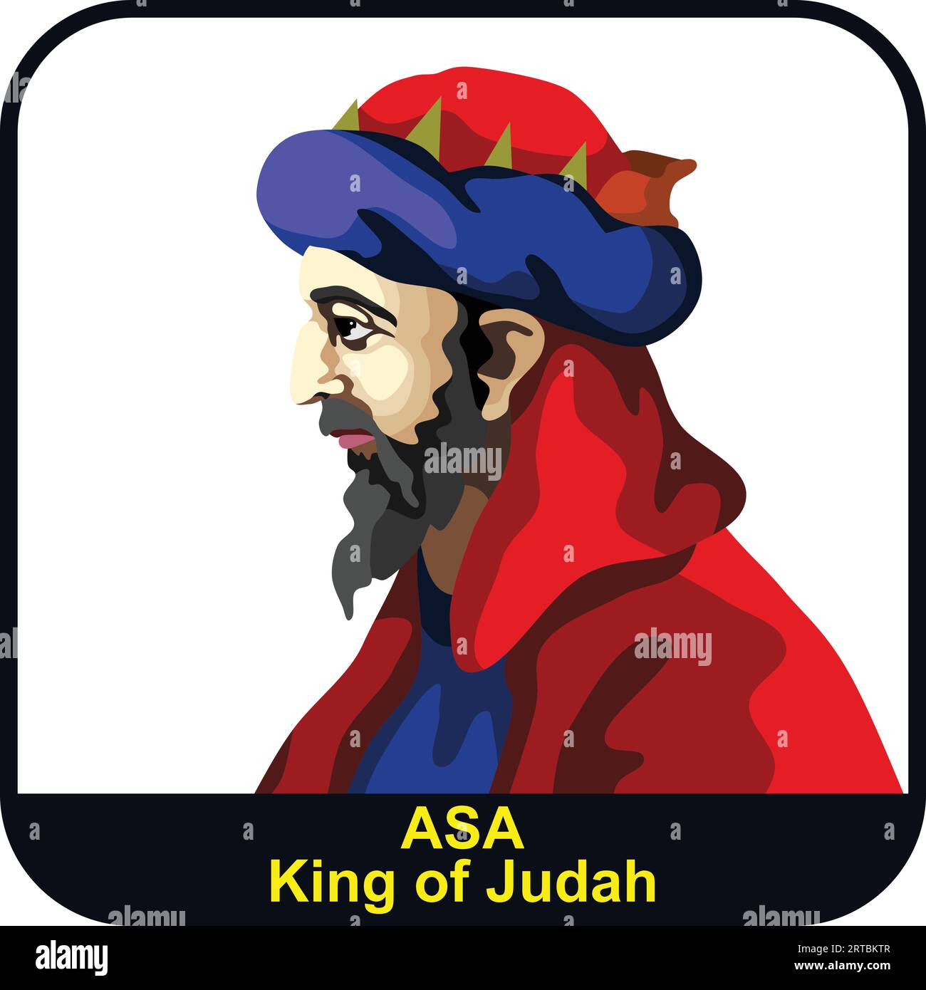 Asa 3rd Judah King Stock Vector