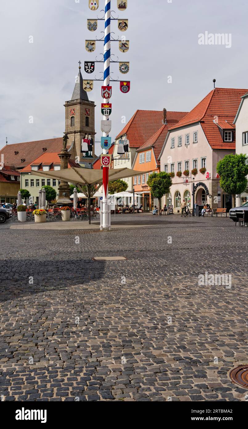 The historic old town of Bad Neustadt, RhönGrabfeld district, Lower