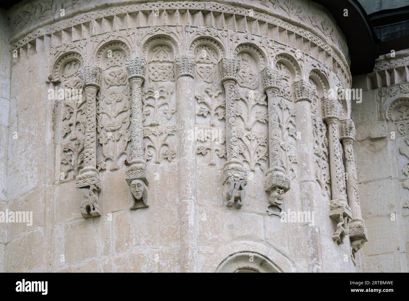 12-th century Cathedral of Saint Demetrius in Vladimir, Russia (UNESCO World Heritage site) Stock Photo