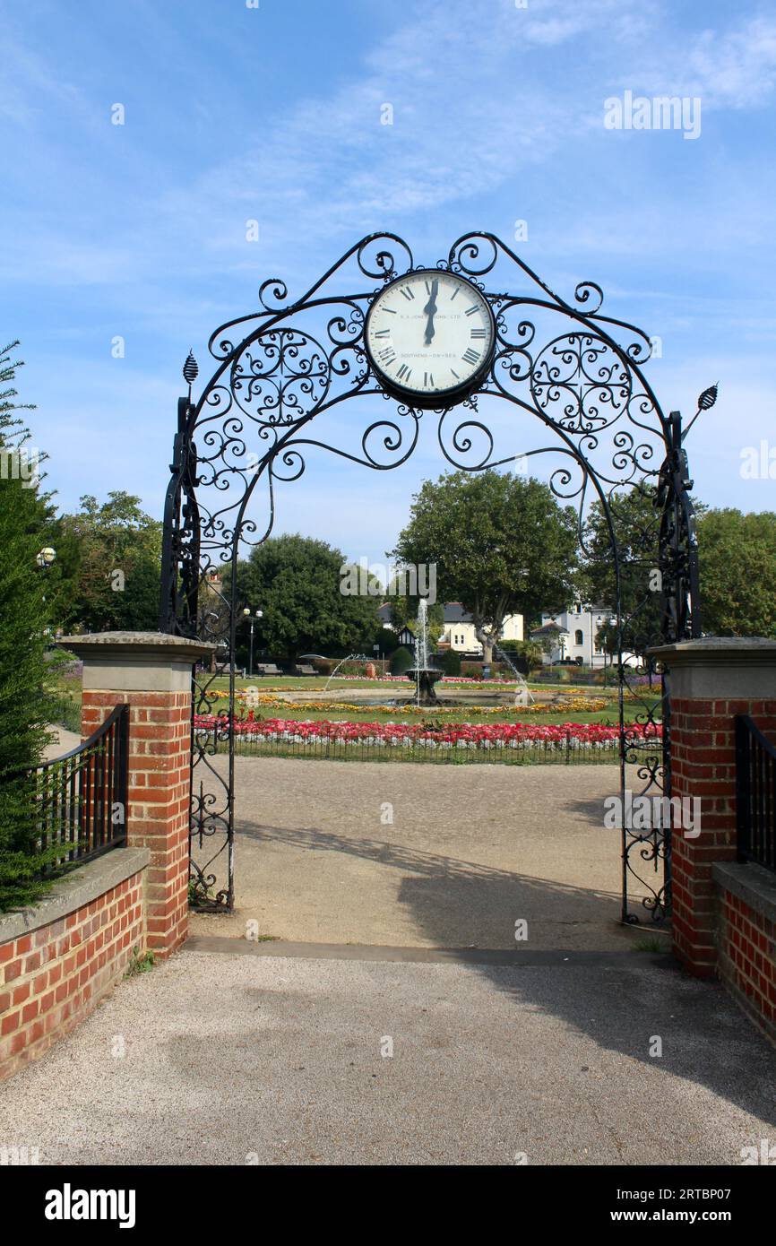 Gateway, Prittlewell Square Gardens, Southend on Sea, Essex, England, UK Stock Photo