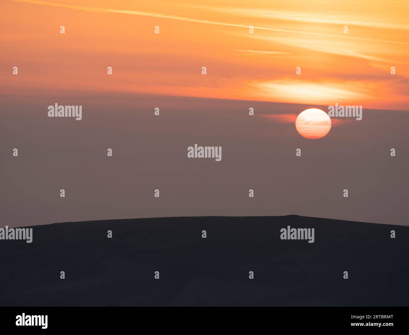 Scenery viewed from Stiperstones, a rocky quartzite ridge in South ...