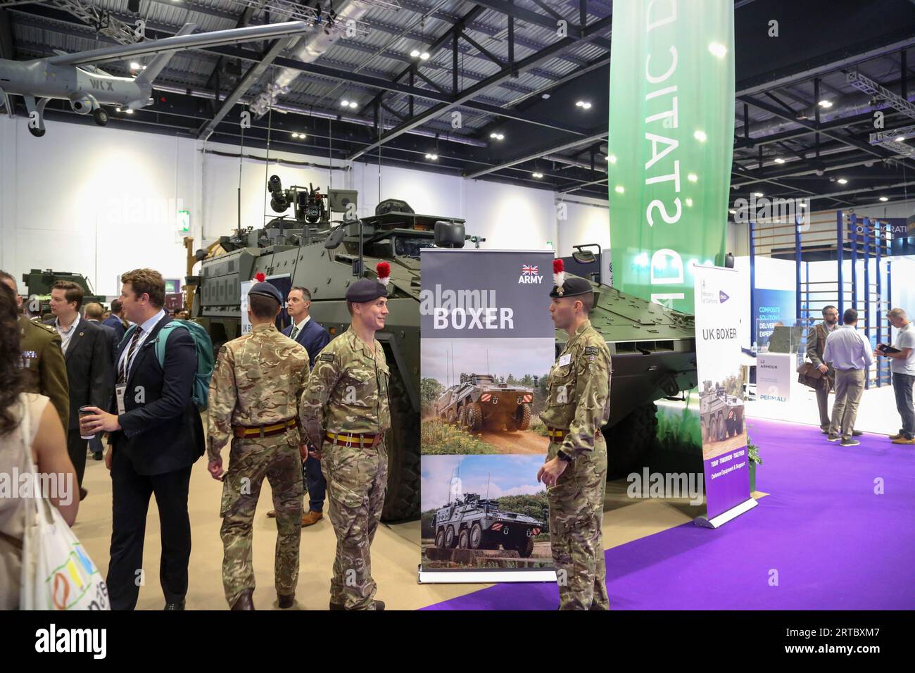 London, United Kingdom. 12th Sep, 2023. Arms manufacturers from all