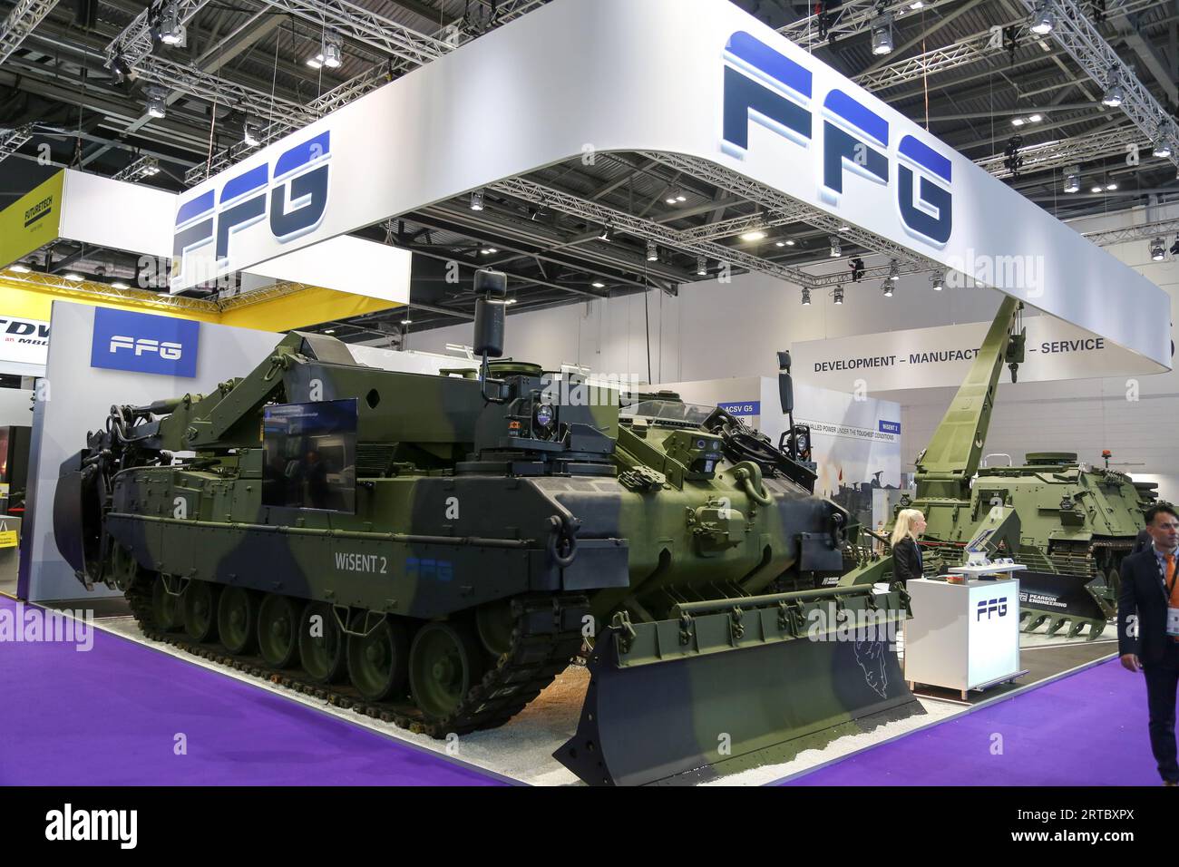 London, United Kingdom. 12th Sep, 2023. Arms manufacturers from all