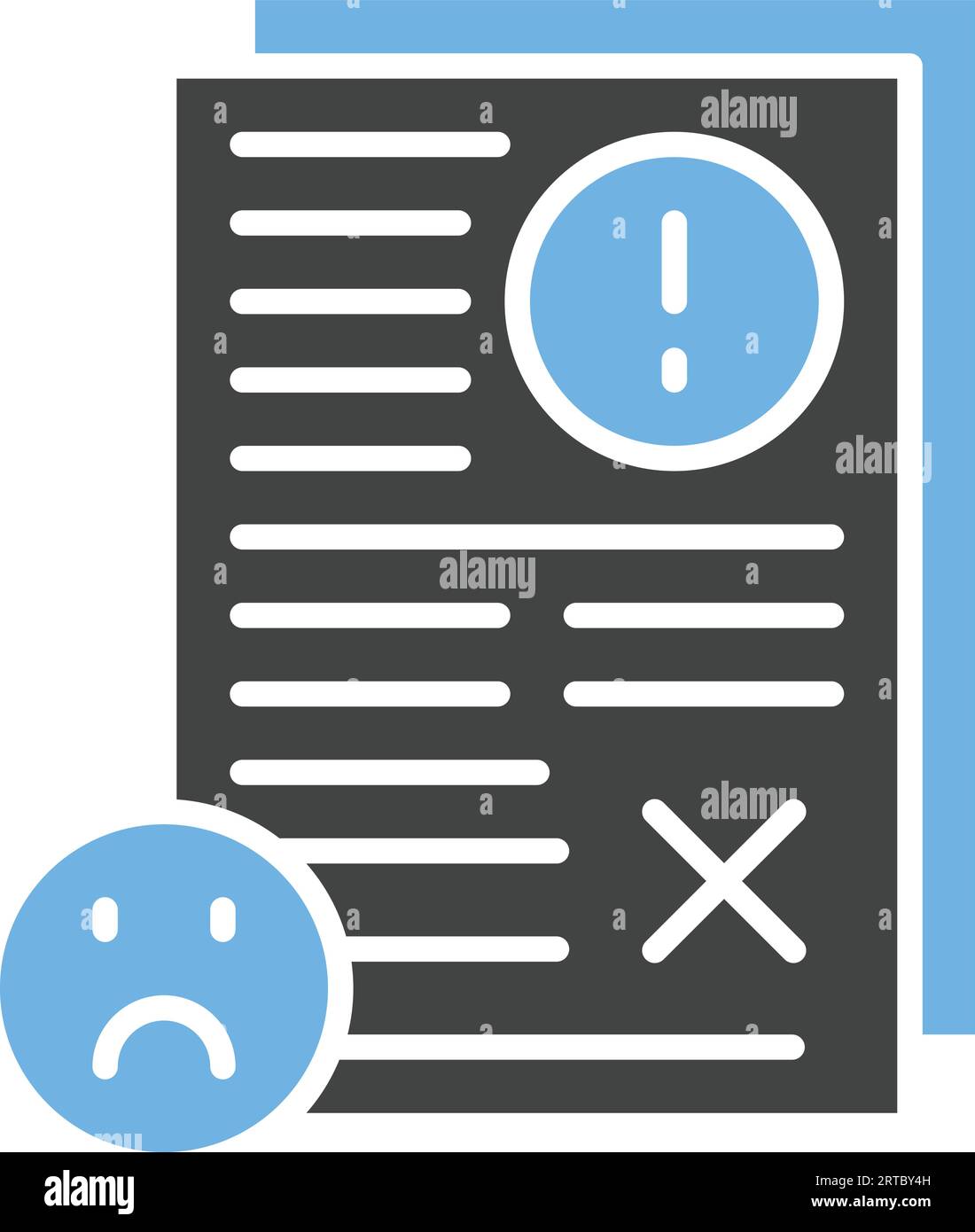 Bad Feedback Icon image. Suitable for mobile application. Stock Vector