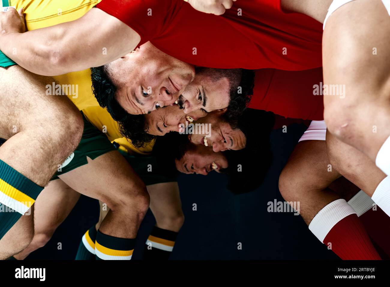 Rugby athletes Stock Photo