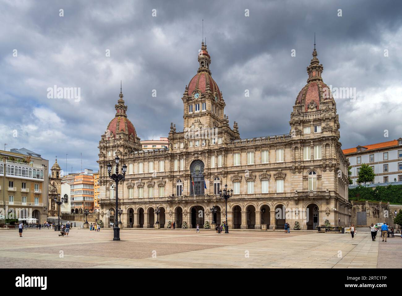 City Hall, A Coruna, Galicia, Spain Stock Photo